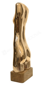 Zlat torzo (bronz, vka 39 cm, podstavec dub)