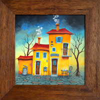 Na samot� (32x32cm, 45x45 cm s r�mem)