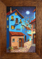 Kdy� se m�sto ukl�d� k sp�nku (32x49 cm, 44x62 cm s r�mem)