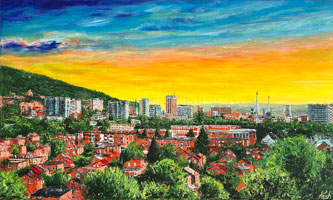Panorama Zl�na (100x60 cm)