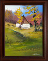 Podzim u chalupy (30x40 cm, 38x48 cm s r�mem)