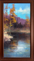 Podzim u rybn�ka (30x60 cm, 38x68 s r�mem)