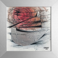 U maj�ku se z�padem slunce (20x20 cm, s r�mem 25x25 cm)